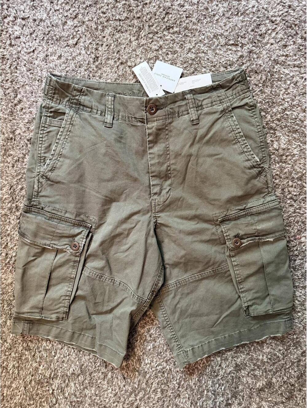 New American Eagle Flex Cargo Shorts Sz 31